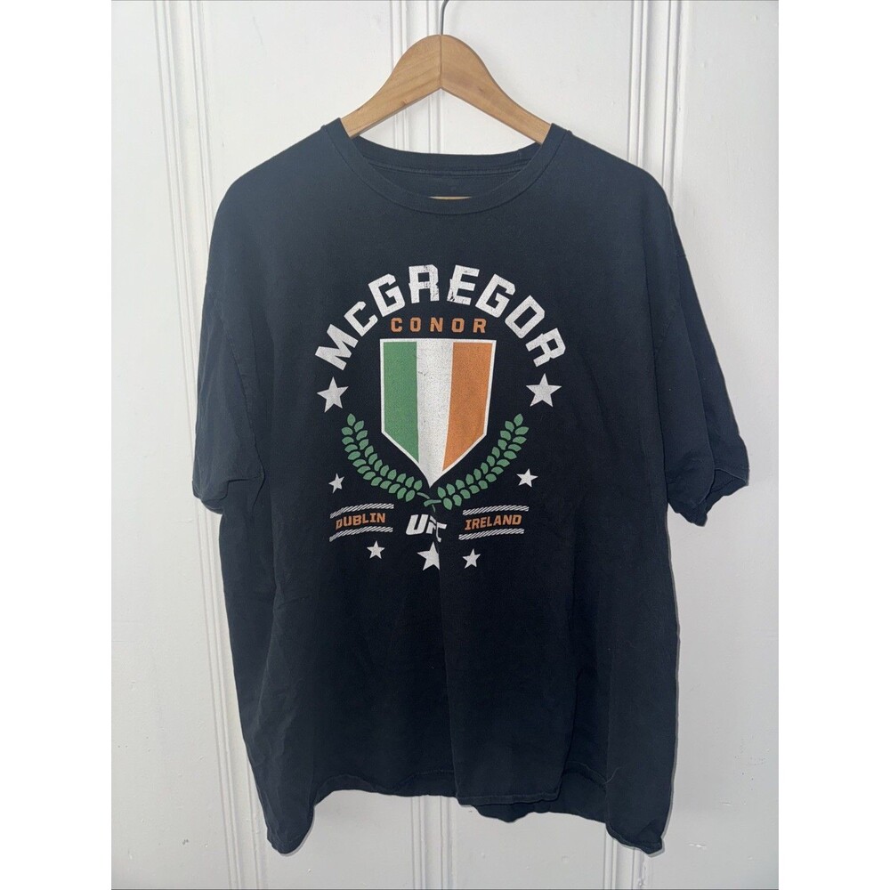 UFC Conor McGregor UFC Shirt Mens 2xl Black Short Sleeve Pullover Crew Neck